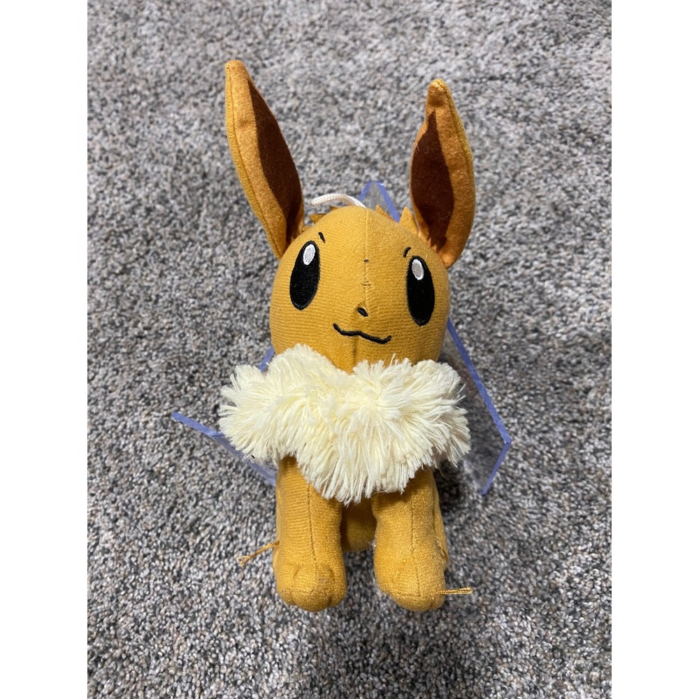 Pokemon Eevee Plush Stuffed Animal Toy Brown Fluffy Mane